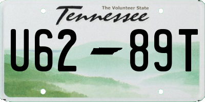 TN license plate U6289T