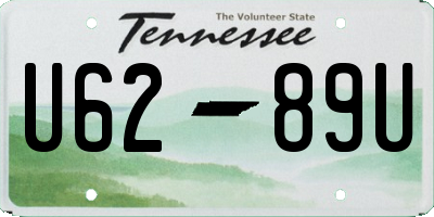 TN license plate U6289U