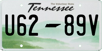 TN license plate U6289V