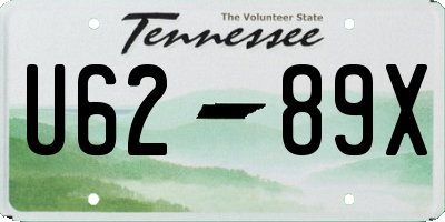 TN license plate U6289X