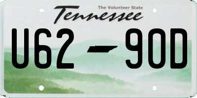 TN license plate U6290D