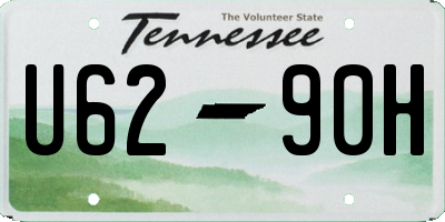 TN license plate U6290H