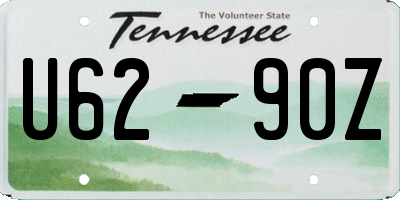 TN license plate U6290Z