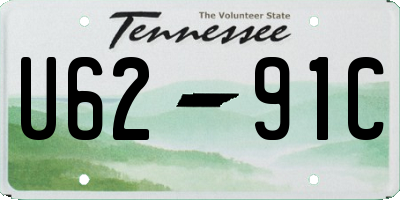 TN license plate U6291C