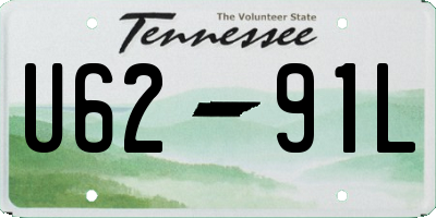 TN license plate U6291L
