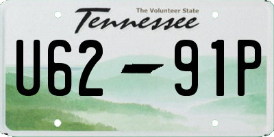 TN license plate U6291P