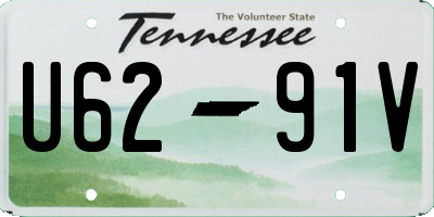 TN license plate U6291V