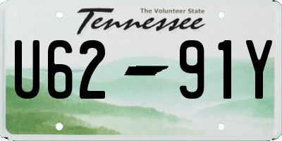 TN license plate U6291Y