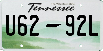 TN license plate U6292L
