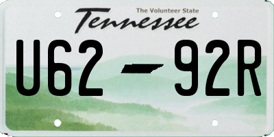 TN license plate U6292R