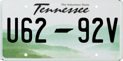 TN license plate U6292V