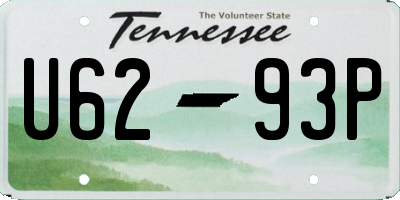TN license plate U6293P