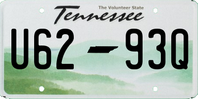 TN license plate U6293Q