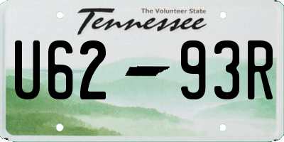 TN license plate U6293R