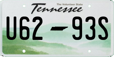 TN license plate U6293S