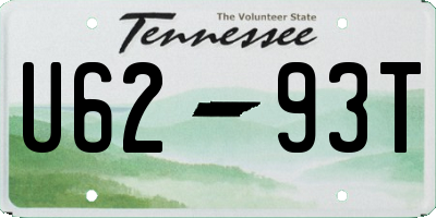 TN license plate U6293T