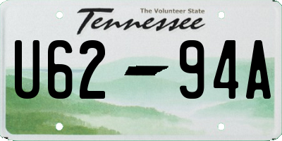 TN license plate U6294A