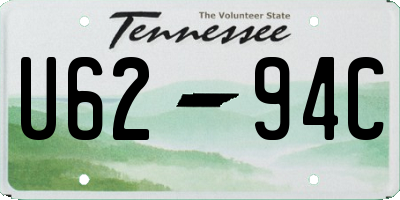 TN license plate U6294C