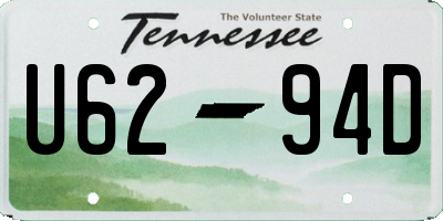 TN license plate U6294D
