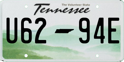TN license plate U6294E