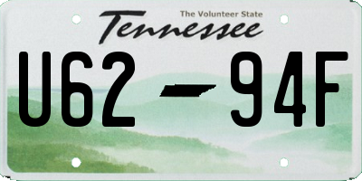 TN license plate U6294F