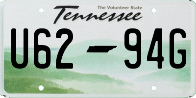 TN license plate U6294G