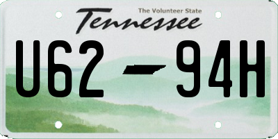 TN license plate U6294H