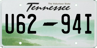 TN license plate U6294I