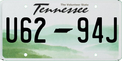 TN license plate U6294J