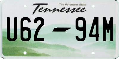 TN license plate U6294M