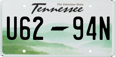 TN license plate U6294N
