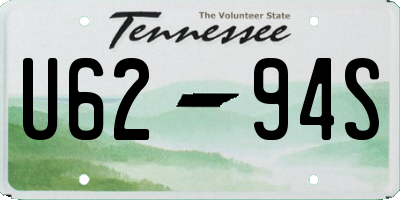 TN license plate U6294S