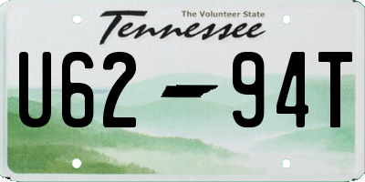 TN license plate U6294T