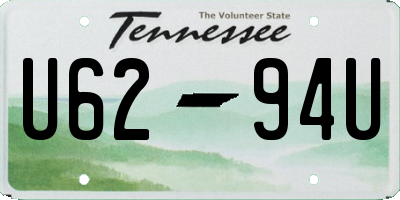 TN license plate U6294U