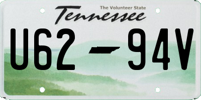 TN license plate U6294V