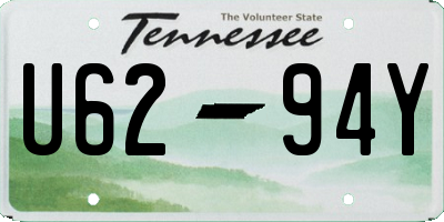 TN license plate U6294Y