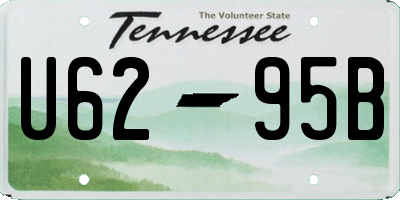 TN license plate U6295B