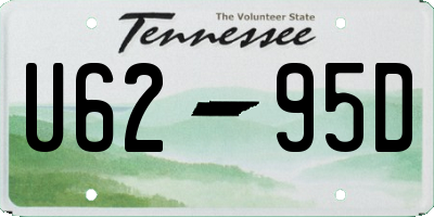TN license plate U6295D