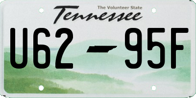 TN license plate U6295F