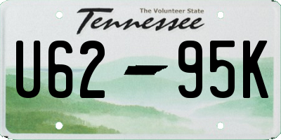 TN license plate U6295K