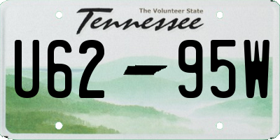 TN license plate U6295W