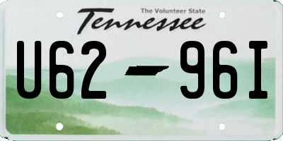 TN license plate U6296I