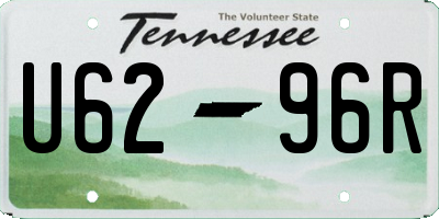 TN license plate U6296R