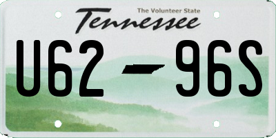 TN license plate U6296S