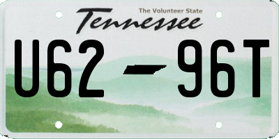 TN license plate U6296T