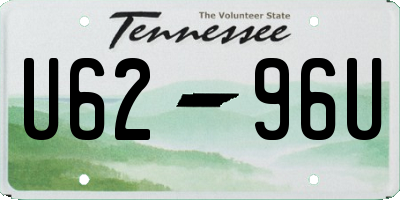 TN license plate U6296U
