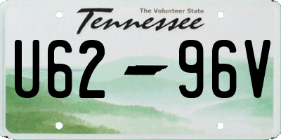 TN license plate U6296V