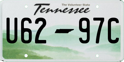 TN license plate U6297C
