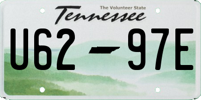 TN license plate U6297E