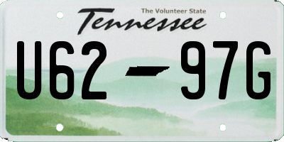 TN license plate U6297G